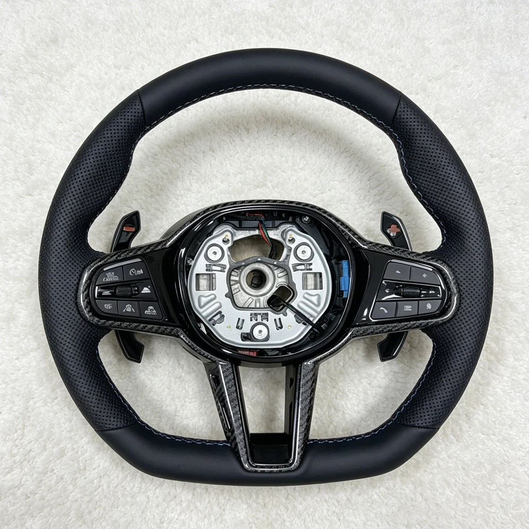 

Hot-selling Leather Steering Wheel Fit for BMW G02 G05 G06 G20 G21 G22 G26 G80 G87 F40 F44 I4 118i M440i X3 X4 Car Accessories