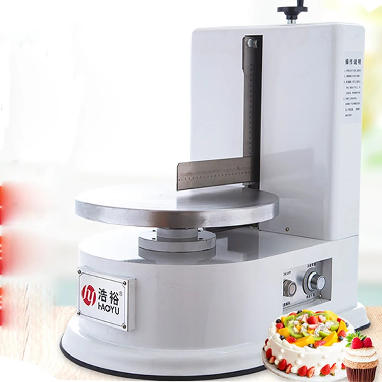 Desktop Cake Cream Icing Spreading Coating Machine/Birthday Cake Smoothing Decorating Spreader Machine