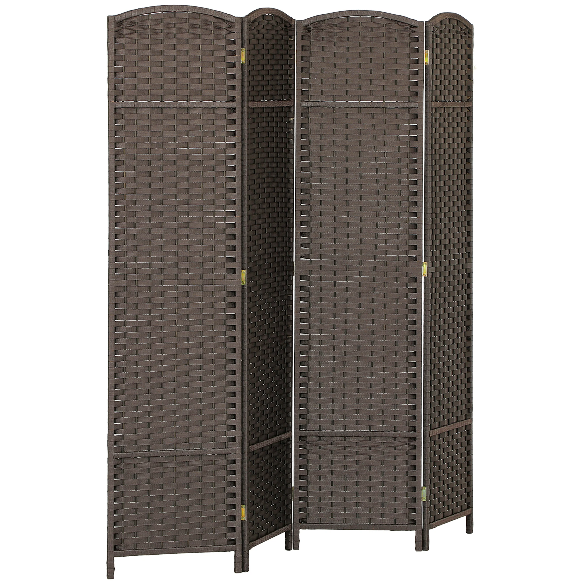 HOMCOM 4-paneels opvouwbare kamerscheider 160x170 cm