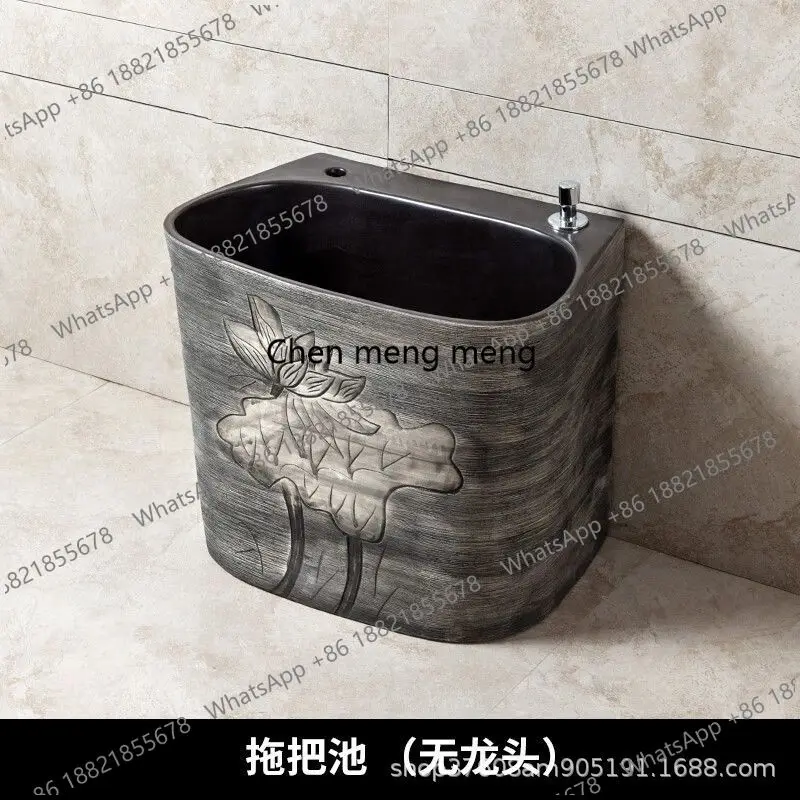 

Керамический таз для мытья полов, уличный, морозостойкий, для мойки автомобилей, для балкона, бытовой таз для мытья полов, для ванной комнаты