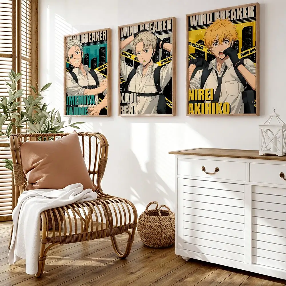 WIND B-BREAKER Poster Wall Stickers HD Painting Self Adhesive Art Decals for Bedroom Living Room Home Decor