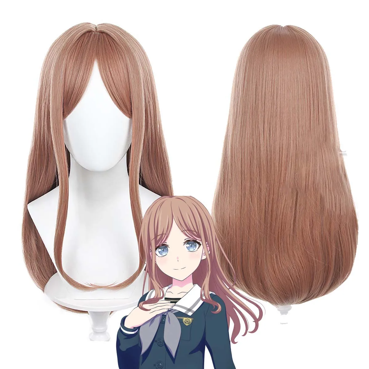 

BanG Dream! Длинный прямой коричневый парик MyGO Soyo Nagasaki