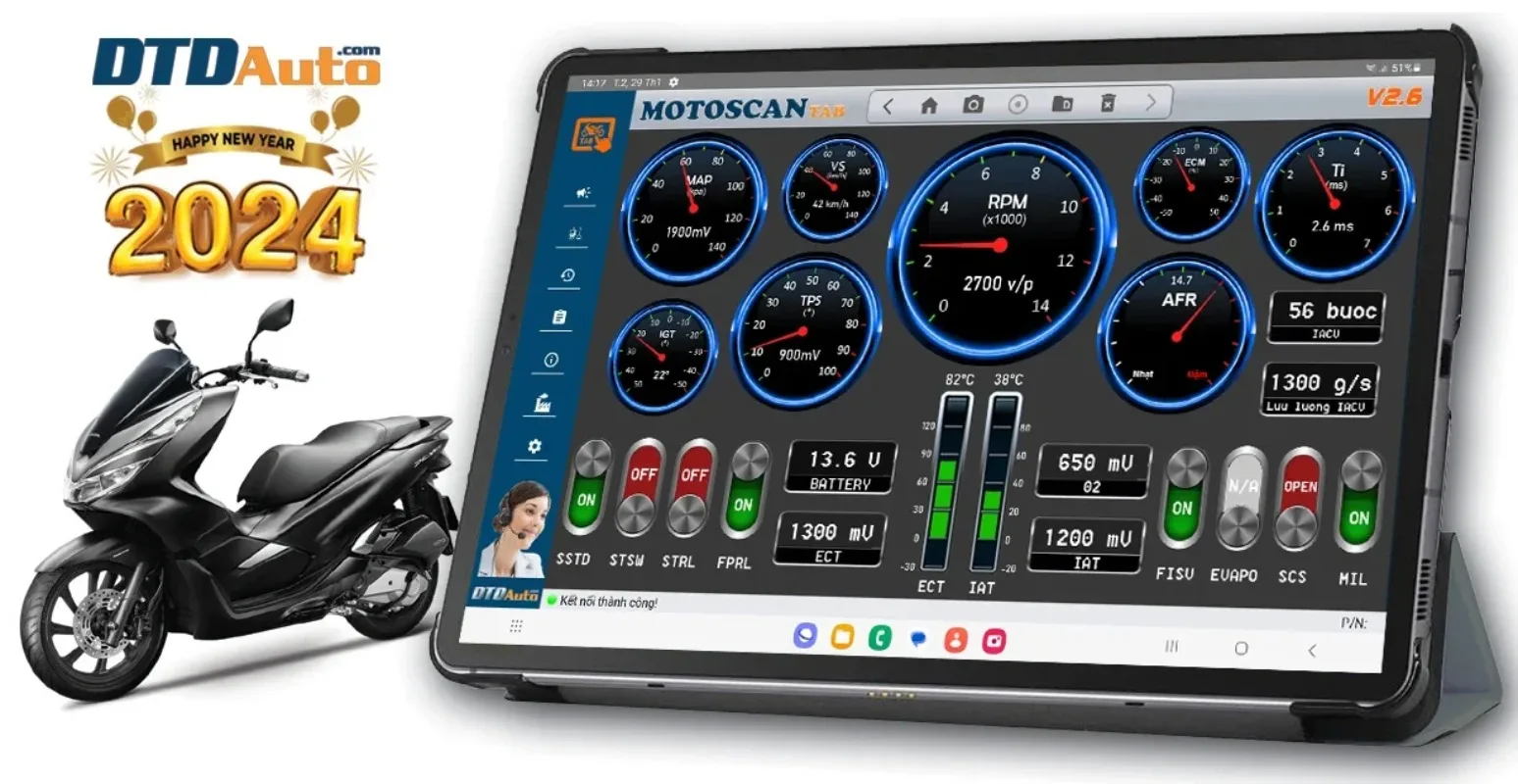 2025MOTOSCAN TAB Device Intelligent diagnosing without fault code, ODO value correction, ECU signal simulating