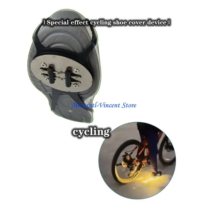 A70F ترقيات حذاء تغطية حذاء Motorcycle Grip Grip Wovered Outdoor Sports Shoe لعشاق الدراجات النارية و Skateboard #5