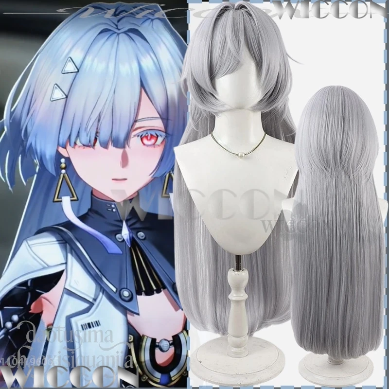 

Парик MORNYE для косплея, аниме и игр, сине-серый, модный, в стиле Jirai Kei, для девочек, с прической Medusahead, синтетические волосы, для косплея, на Рождество и Карнавал