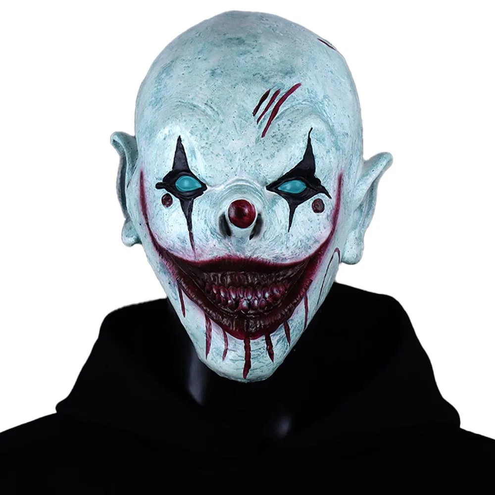 

The Clown in The Box Mask Cosplay Horror Bloody Demon Killer Joker Latex Helmet Halloween Carnival Dress Up Party Costume Props