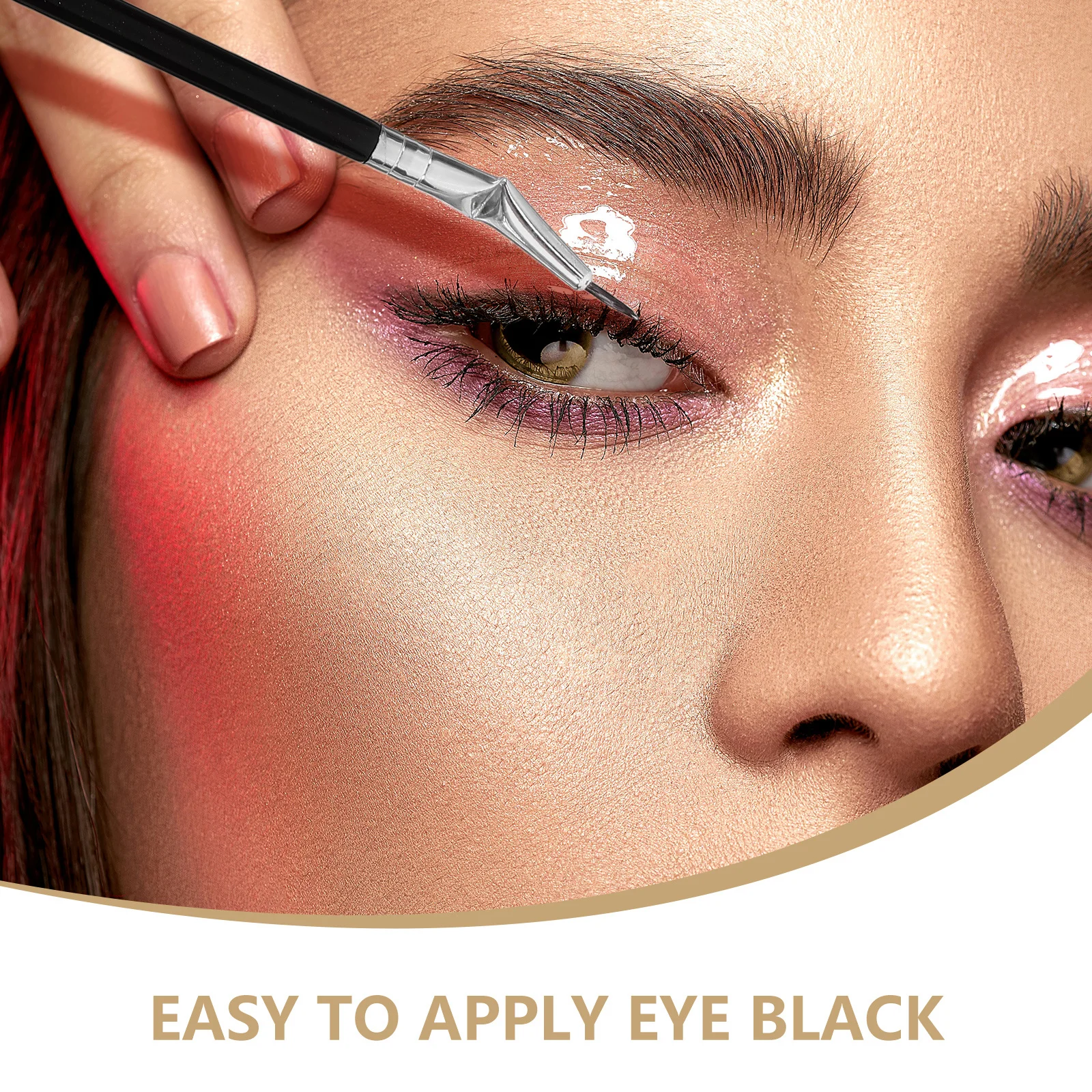 

1 set Folding Angle Scalloped Lash Brush Fan Precision Craftsmanship Clump-Free Mascara Application For Eyelash Extensions