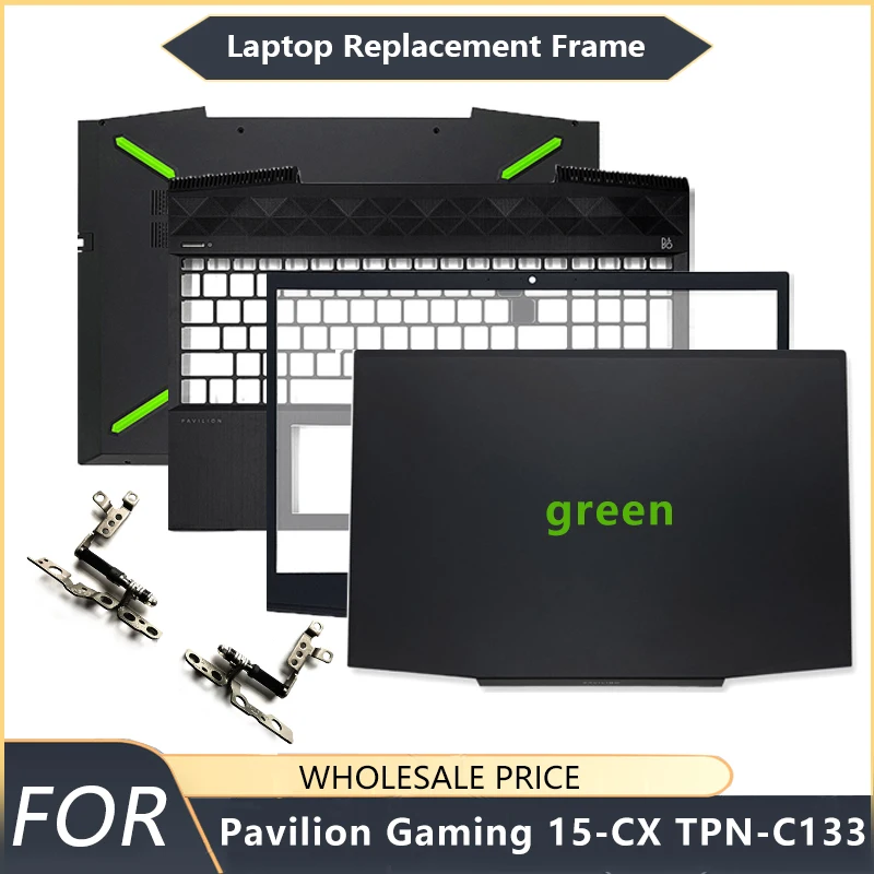 

NEW For HP Pavilion Gaming 15-CX 15T-CX TPN-C133 Laptop LCD Back Cover Front Bezel Palmrest Bottom Case Laptop Frames Hinge