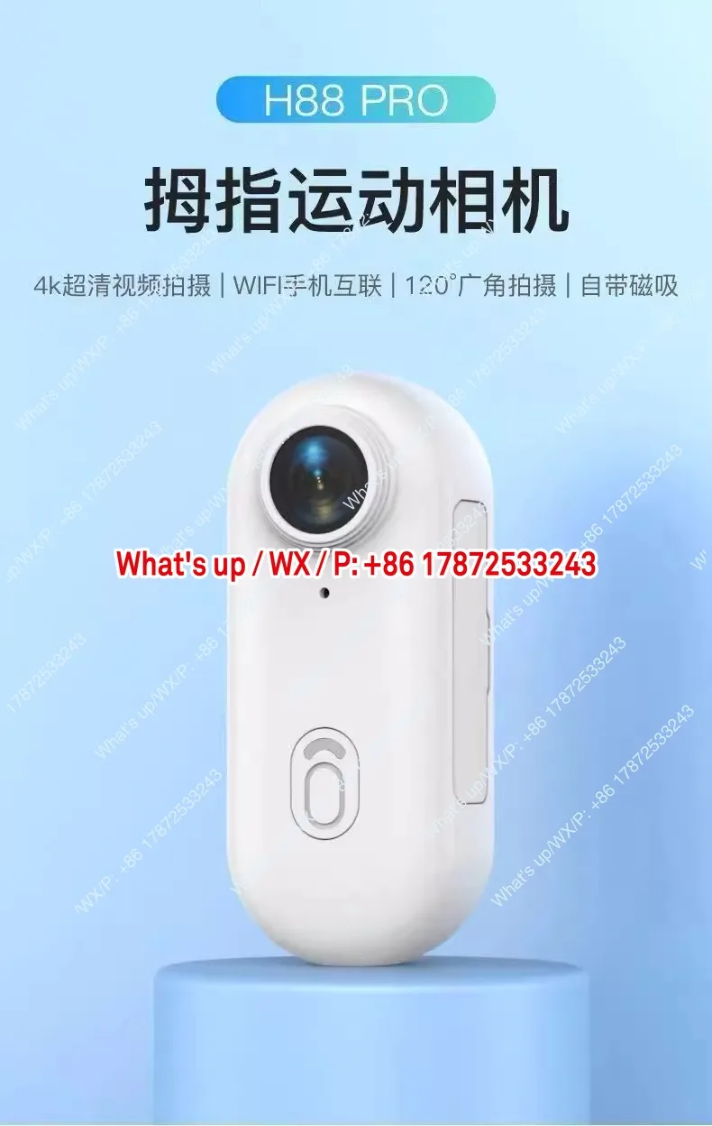 360 Thumb Camera Outdoor Cycling 4K Sports Camera vlog Motorcycle Camera Anti shake and Waterproof