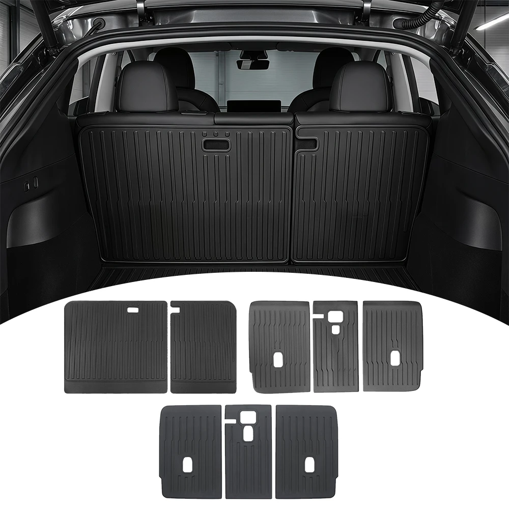 For Tesla Model 3 Highland Car TPE Backseat Trunk Pad Cover Anti-scratch Mat Cargo Liner Protection Pad Interior Accessories view 2