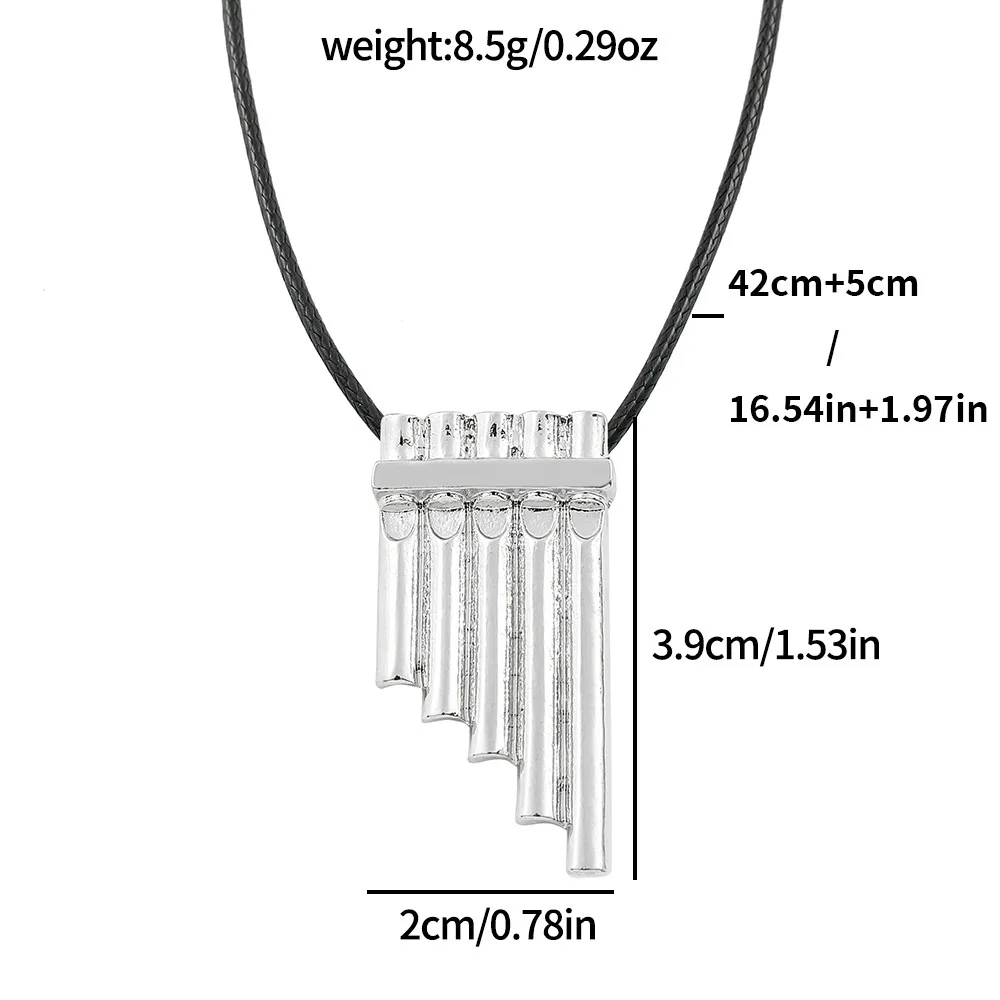 Vintage Charm Creative Peter Pan Magic Flute Pendant Necklace Unisex Jewelry Accessory Unique Personality Gift - view 6