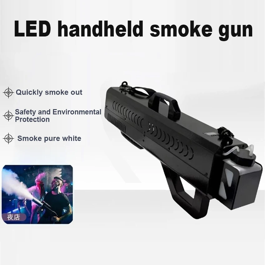Fog Spray Machine Handheld Smoke Gun Party Sprayer Light Cannon Vigorous Powerful Output Use Normal Fog Fluid