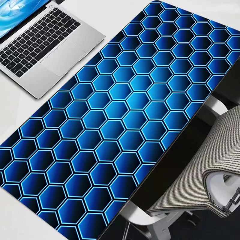 Mouse Pad Anime Hexagon Gamer PC Computer Large 900x400 XXL Desk Mat Keyboard Anime Gaming Accessories Mousepad Carpet
