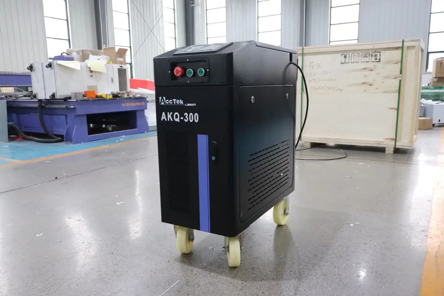 Laser Rust Remover Machine 300W 500W Pulse Laser Cleaning Machine Oil Paint Laser Stripper from Metal Wood Surface ACCTEK