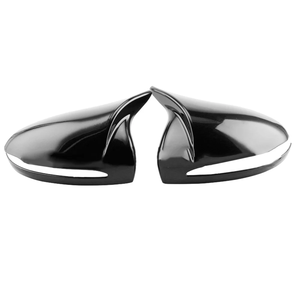 

Black Wing Mirror Cover Rearview Mirror Shell No Special Tools Needed Perfect Fit Sleek And Stylish Long-lasting Protection