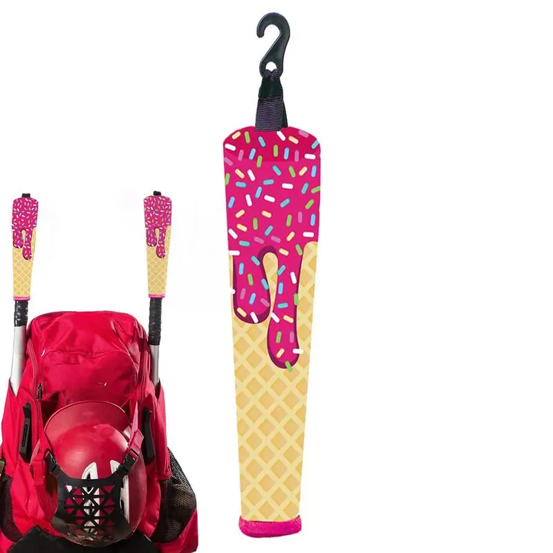 

Baseball Bat Handle Cover High Elasticity Baseball Roll Cover Flexible Sleeve Wrap Portable Design For Outdoors Indoors Friends