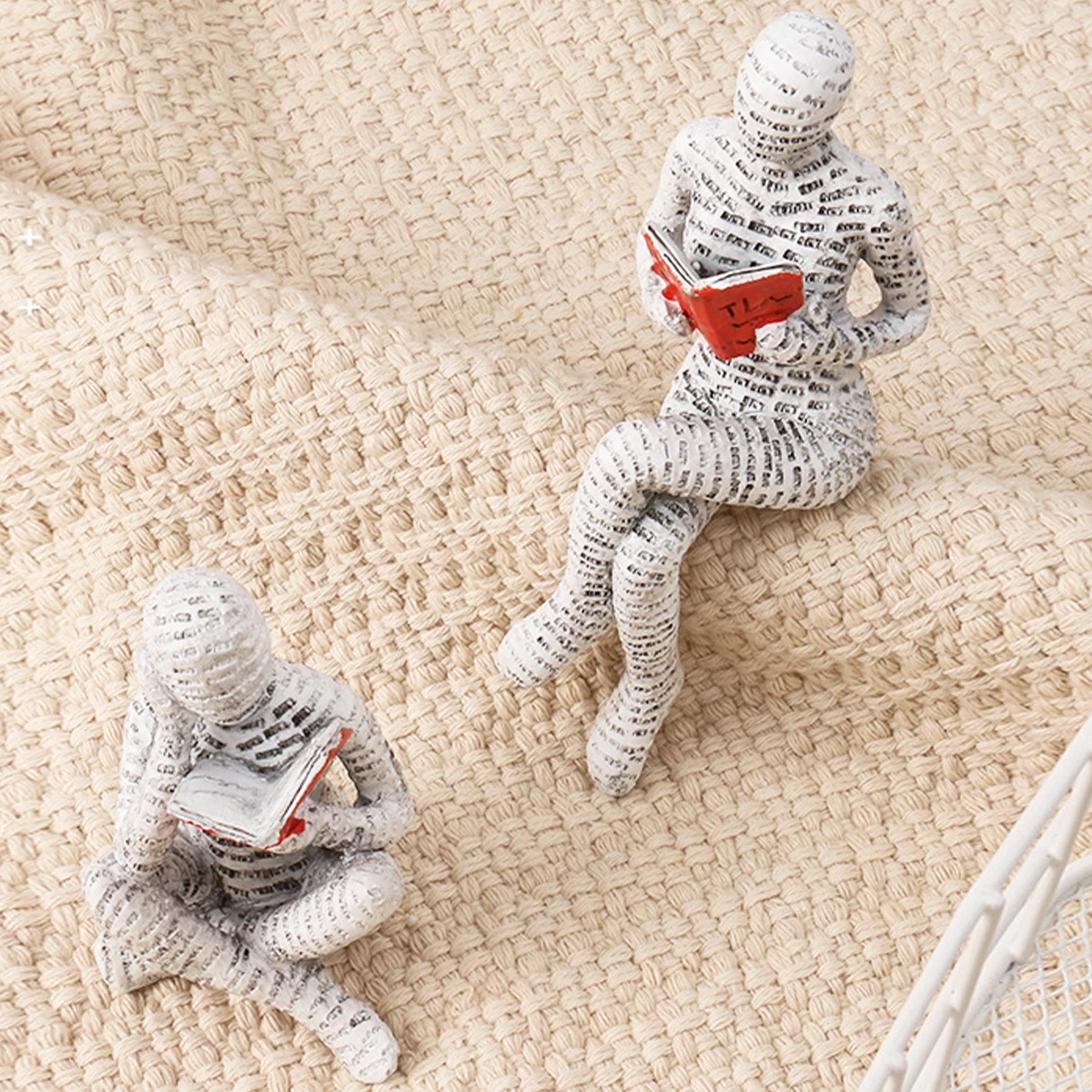 الشمال القراءة تمثال الراتنج التماثيل سطح المكتب ديكور النحت الفن الحديث زخرفة ديكور مكتب المنزل الحرفية هدية مجردة تمثال