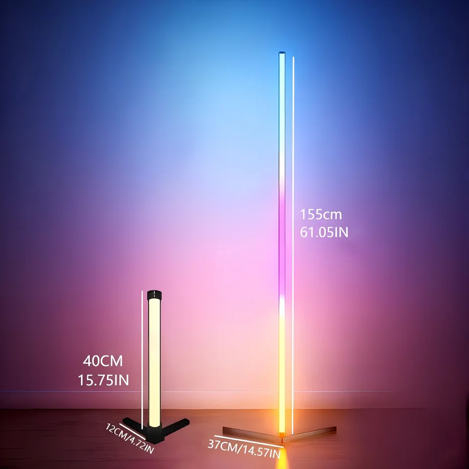 RGB Dream Color Floor Lamp with Music Sync Modern 16 Million Color Changing Standing Mood Light For Bedroom Living Room, image 2