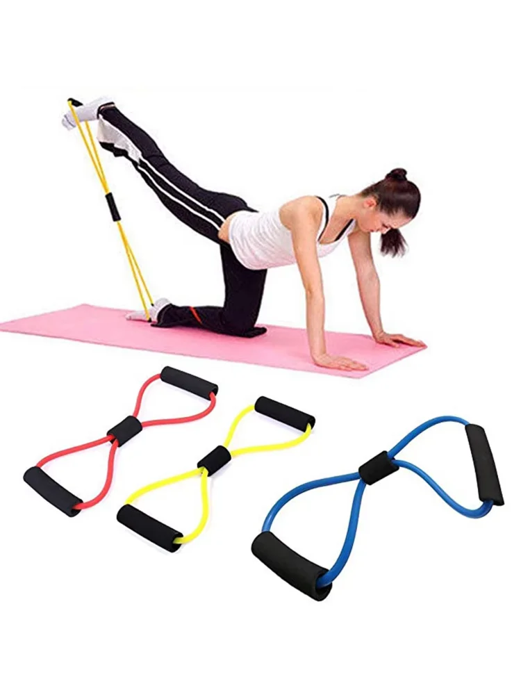 Yoga Resistance Bands Elastic Band Sports Exercise Puller 8-shaped Chest Expander for Body Building Home Gym Fitness Equipment