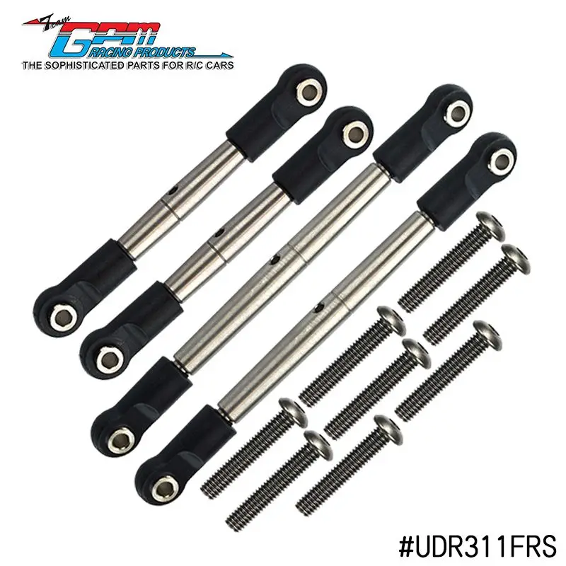 

GPM Stainless Steel 304 Adjustable Supportive Tie Rod For1/7 Unlimited RACER-85076-4 TRAXXAS
