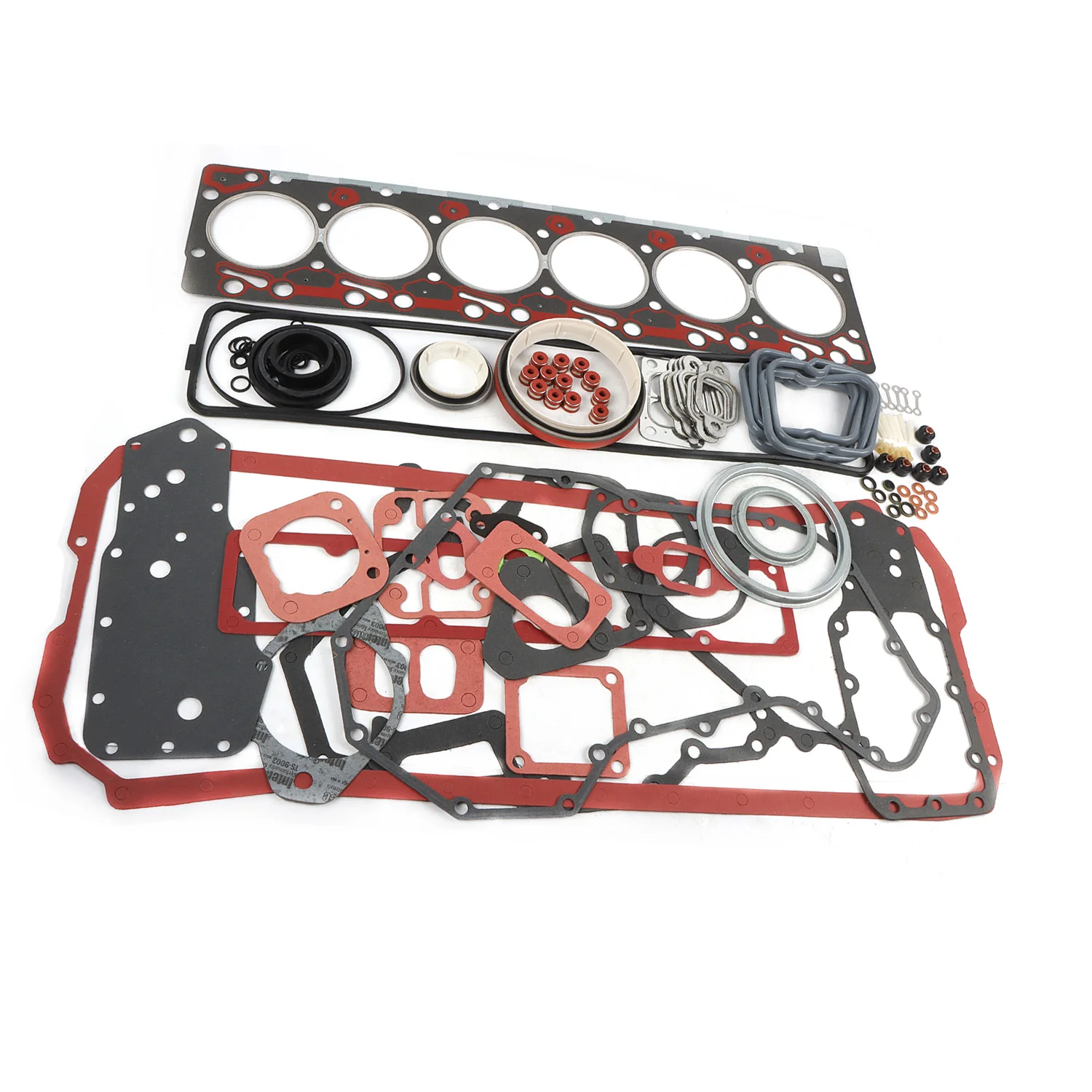 Engine Overhaul Gasket Kit For Cummins Engine Full Set Fit 89-98 Dodge Ram Pickup 6B 6BT 6BTA 5.9L S6D102 12V Excavator Parts