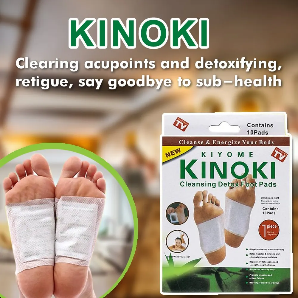 Original White Kinoki Cleansing Detox Foot Pads-Toxins Remover Men Women Premium Natural Adhesive Eliminator Unpleasant Odors