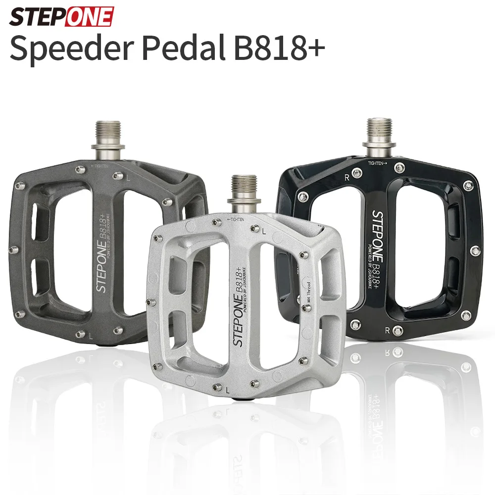 Jshoubike pedals MTB speed pedals B818 aluminum alloy non-slip Perrin bearing bike DH widened pedals