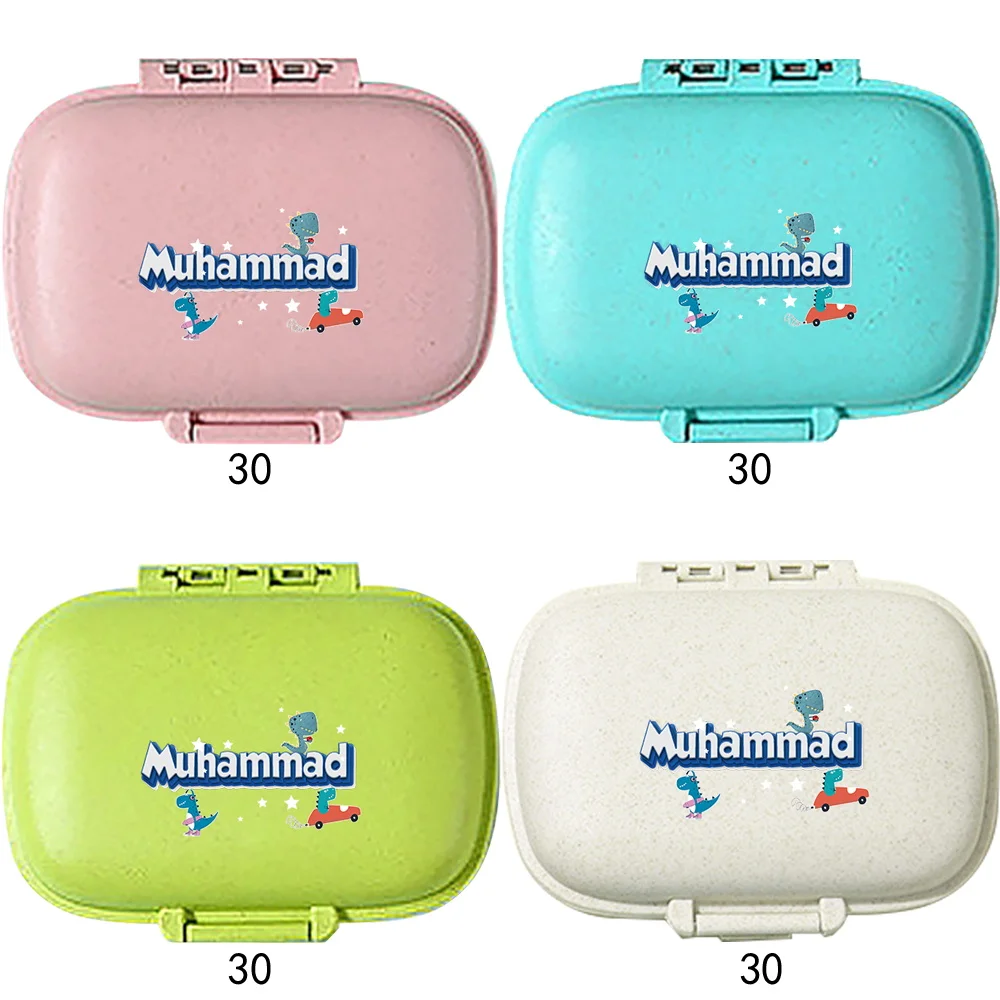 شخصية مخصصة اسم صندوق دواء صيدلية الطوارئ صندوق تخزين دواء الأسرة المحمولة السفر حبوب منع الحمل