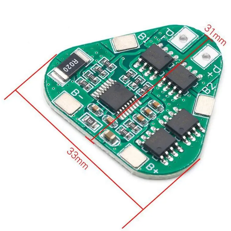 A37T 3X 3S 12V 18650 Lithium Battery Protection Board BMS 11.1V 12.6V Overcharge Over-Discharge 8A