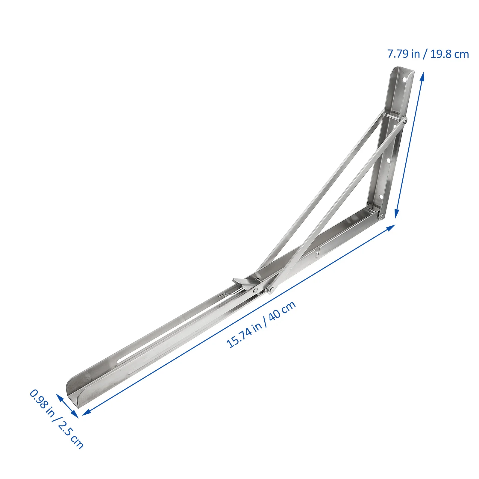 

2Pcs Wall Folding Shelf Brackets Stainless Steel Heavy Duty Support Brackets Foldable for Storage Shelves Indoor Outdoor