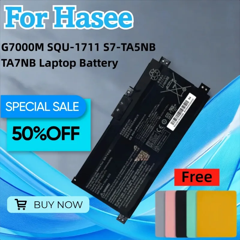 

Аккумулятор для ноутбука Thunderobot G7000M SQU-1711, для Hasee War God S7-TA5NB и TA7NB, коврик для мыши