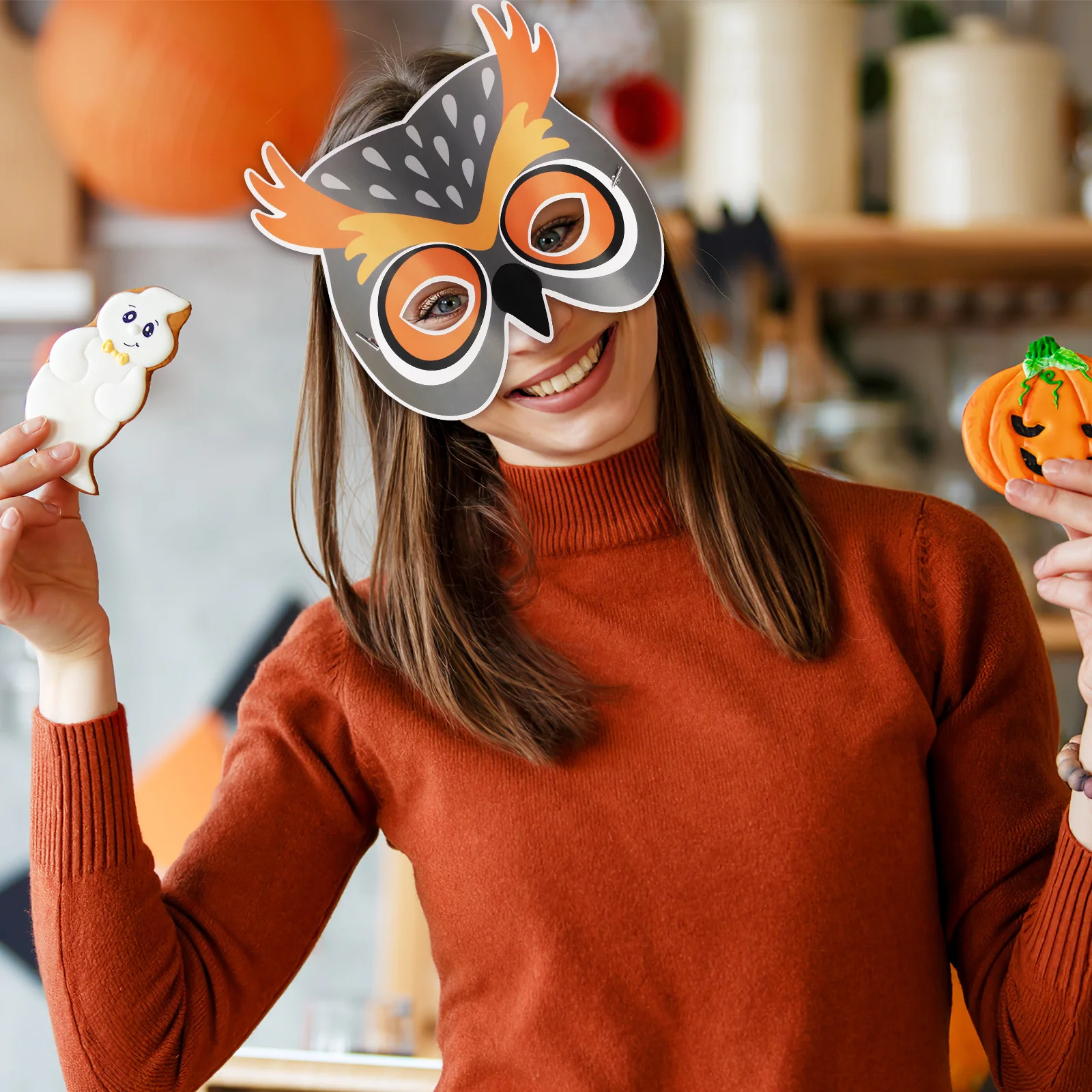 

9pcs Halloween Masks Cosplay Mask For Adults Festival Party Props Masquerade Carnival Decorative Mask Reusable Animal Party