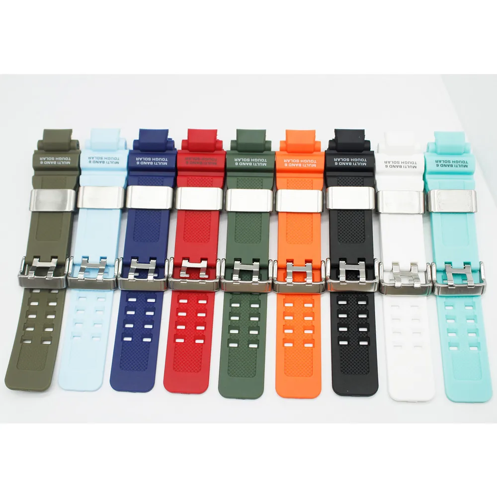 Watchband For GW-4000 GA-1000 GW-A1000 GW-A1100 Strap Wrist Premium PU Watch band Steel ring without logo accessories Comes with