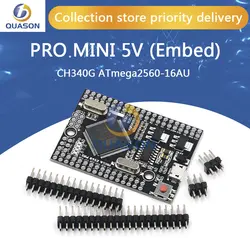 Mega 2560 PRO MINI 5V (Embed) CH340G ATmega2560-16AU with male pinheaders Compatible for arduino Mega 2560