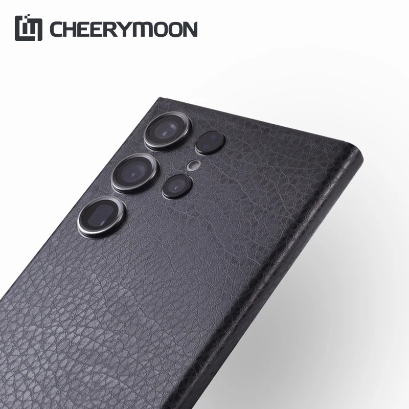 HOT! Black Series Leather Croco Fiber Rear Sticker For Samsung Galaxy S23 Ultra S22Ultra S22 Ultra S23Ultra Protector Back Film