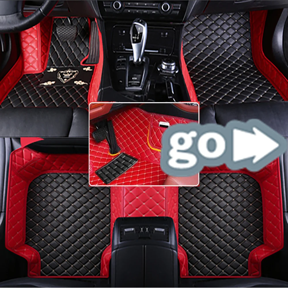 3D PU-leather Waterproof Custom Car Floor Mats For BYD Surui Auto Coche Accessories Waterproof Leather Floor Liners