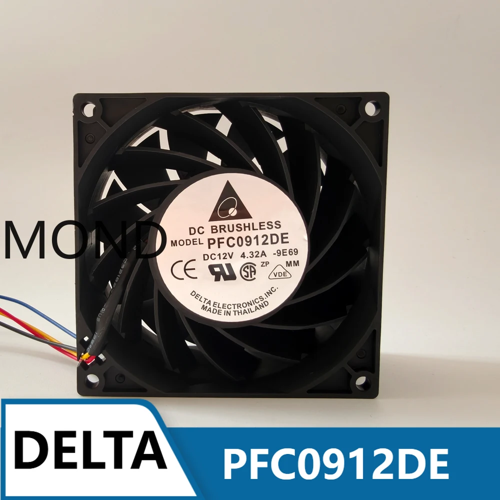 Delta PFC0912DE Server Cooling  9038 DC12V 4.32A 9CM 90x90x38MM Axial Flow Super Violent Cooler