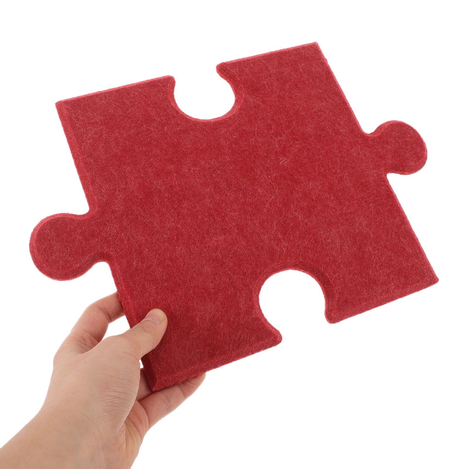 

10pcs Felt Board Wall Stickers Self Adhesive Puzzle Tiles for Kids Room Birthday Party Office Memo Photo Background Decorative