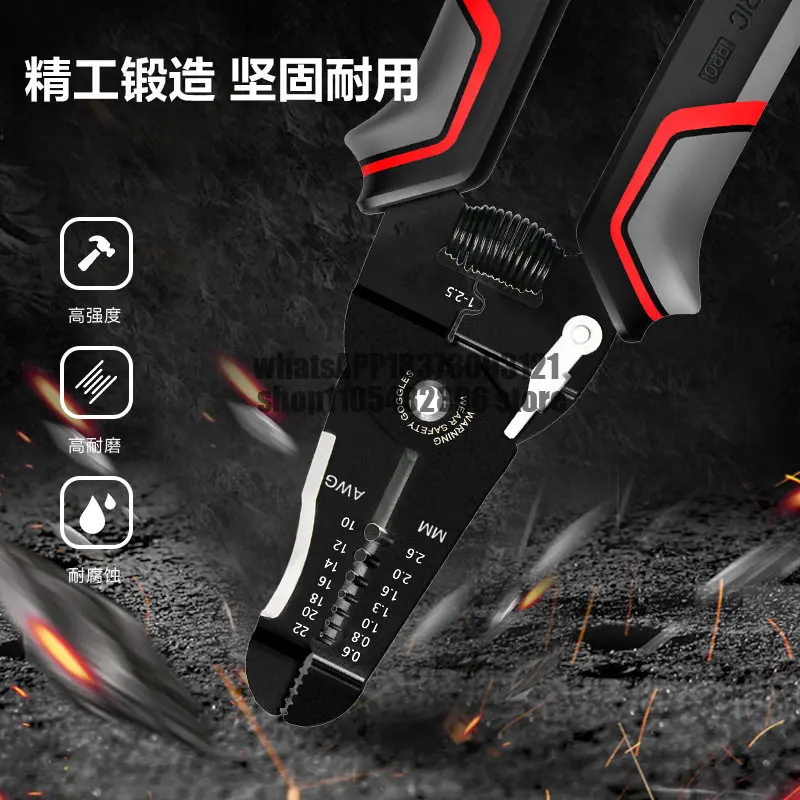 Wire stripping pliers Electric special tools Multifunctional wire clippers Crimping pliers Cable wire dialing pliers Cutting