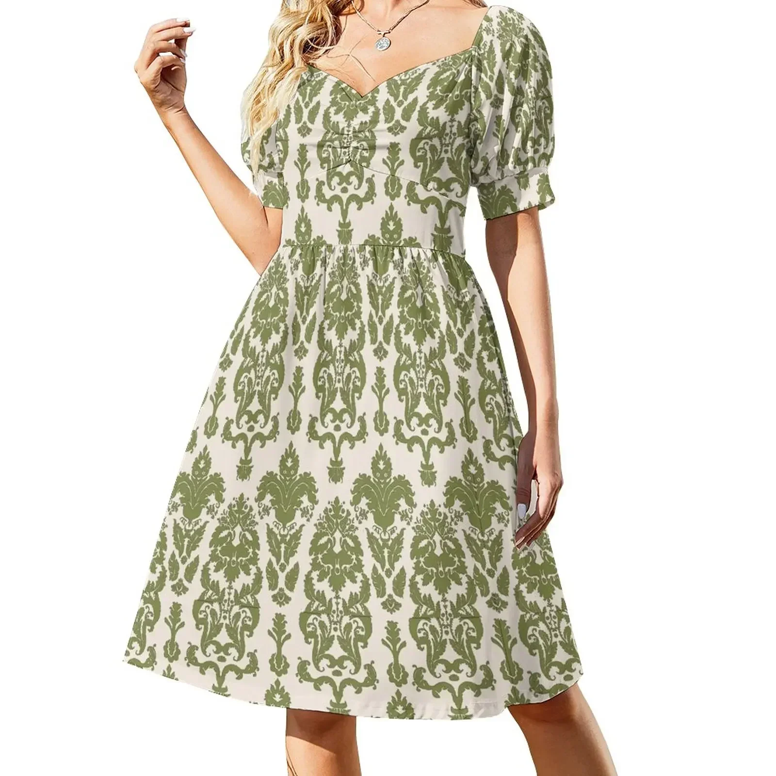 Another Sound of Music Von Trapp Curtain Pattern Sleeveless Dress long dress women Aesthetic clothing Dress