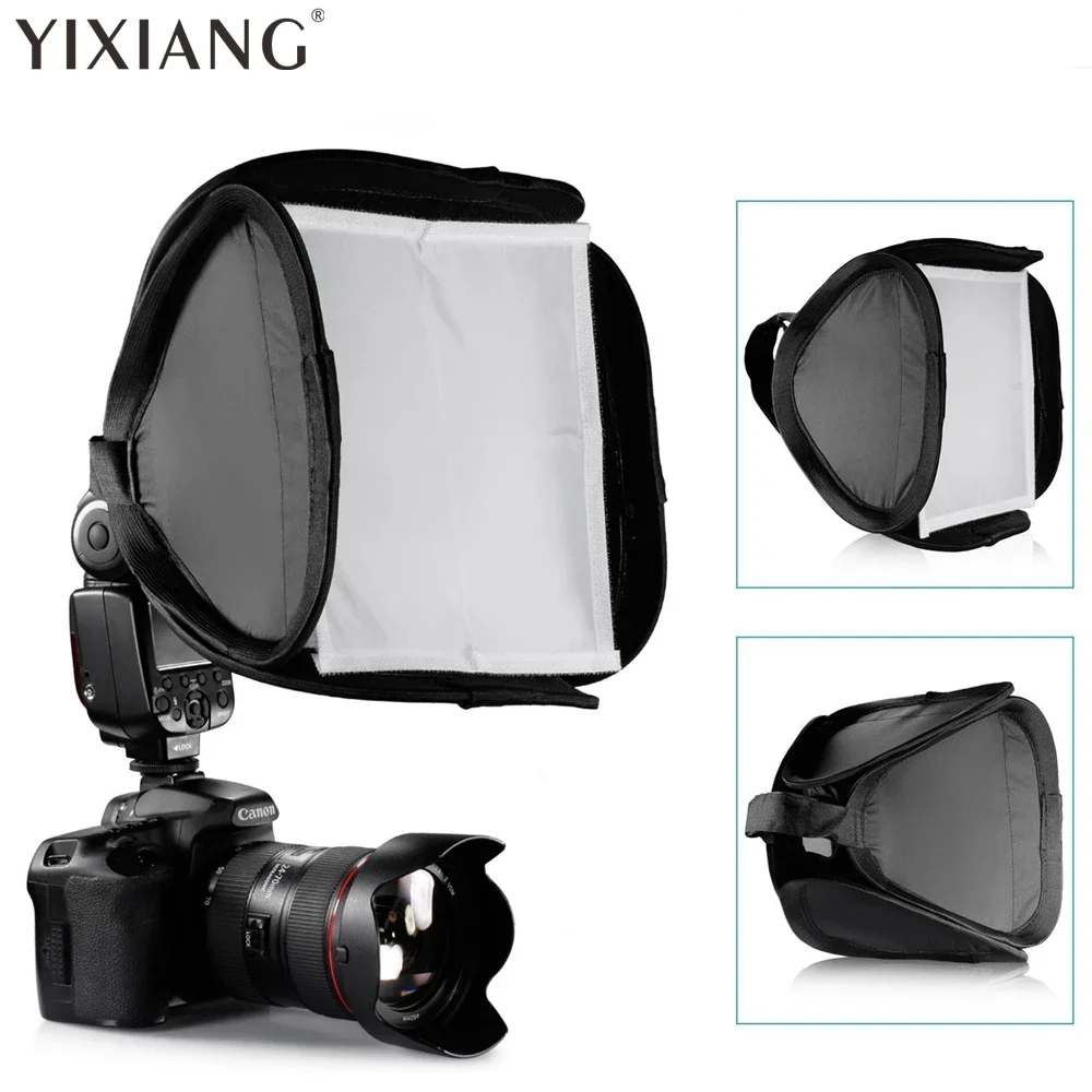 Protable Foldable Off-Camera Flash Photography Studio Portrait Soft Box with Flash Ring For Canon Nikon SONY Pentax