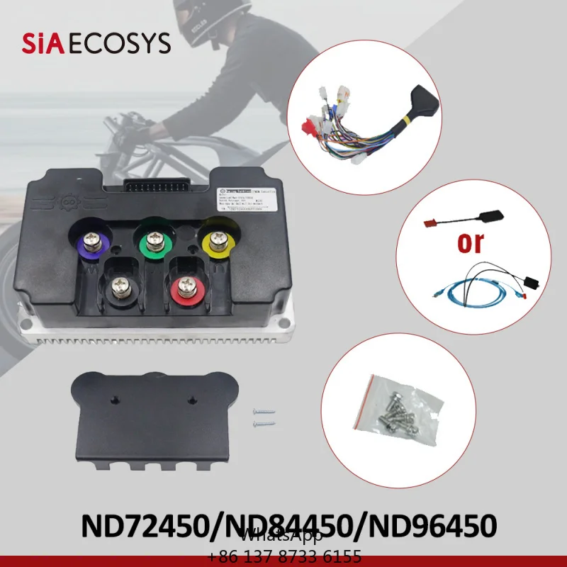 Fardriver Sine Wave Motor Controller ND72450/ND84450/ND96450 72-96V DC IP67 Protection For Debugging Programming
