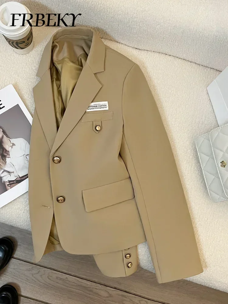 

Новинка пальто модный однотонный однобортный костюм куртка осень женский пригородный костюм женские блейзеры корейская мода куртка