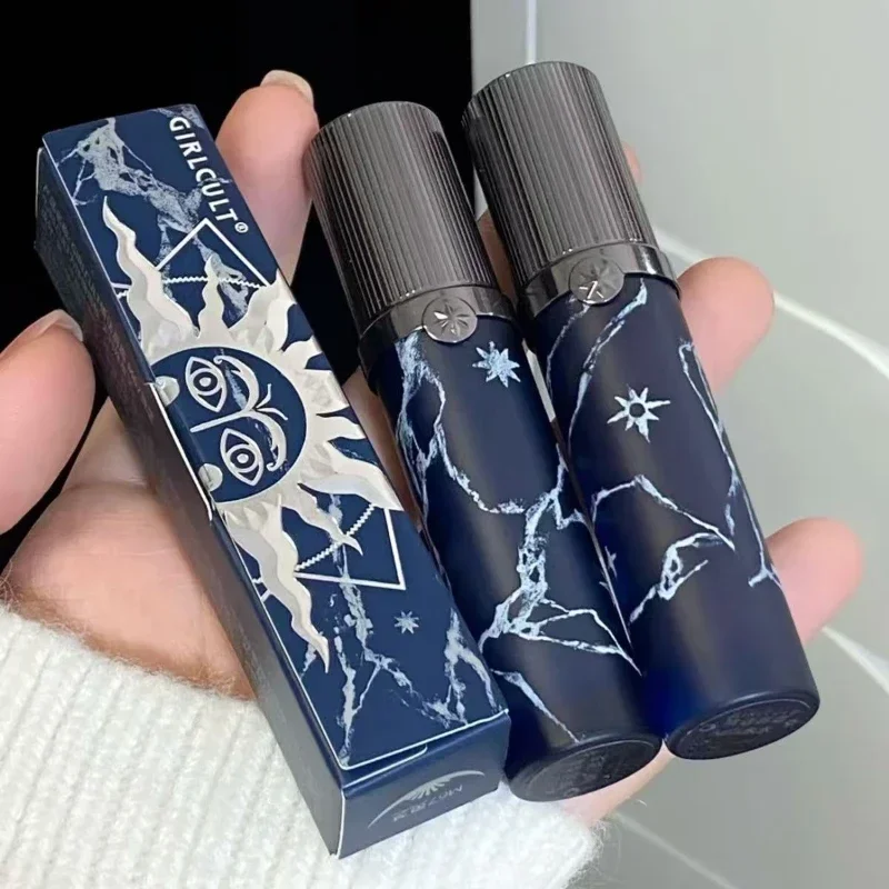 Girlcult Miao Witch Series Blue Smoky Dark Red Lipstick Matte Shimmer Chameleon Sparkle Mirror Lip Mud Tray Halloween Fun Makeup