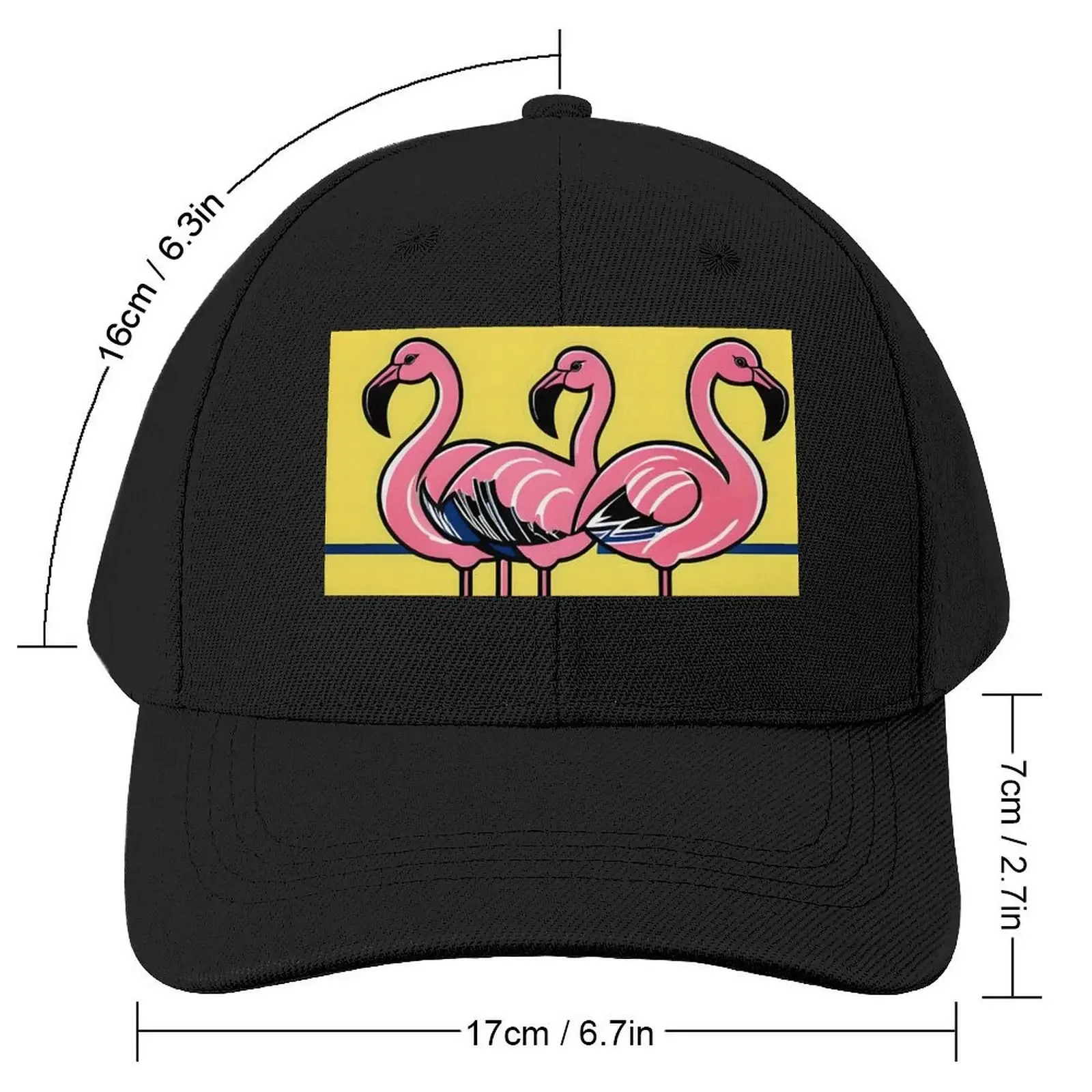 Pink Flamingos Baseball Cap Wild Ball Hat Military Cap Man Custom Cap Beach Women's Beach Men's