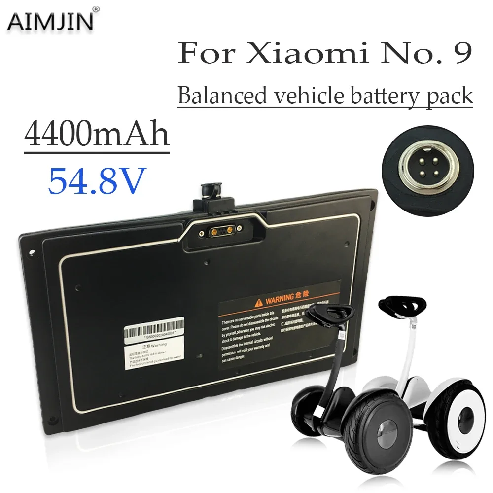 54.8V 4400mAH 4-pin SELF BALANCING Skateboard  Battery for Xiaomi Ninebot Segway MINI Lithium Cell Connection App with BMS