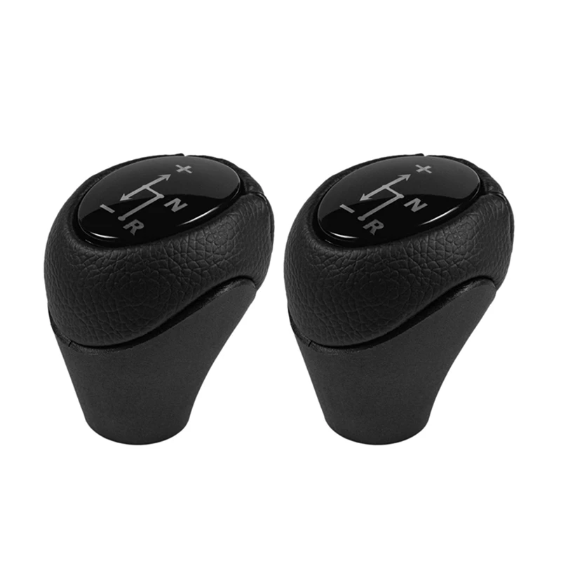 2Pcs Auto Parts Automatic Gear Shift Knob Lever Shifter For Mercedes Benz Smart Fortwo Roadster 450 451 Brabus Fortwo