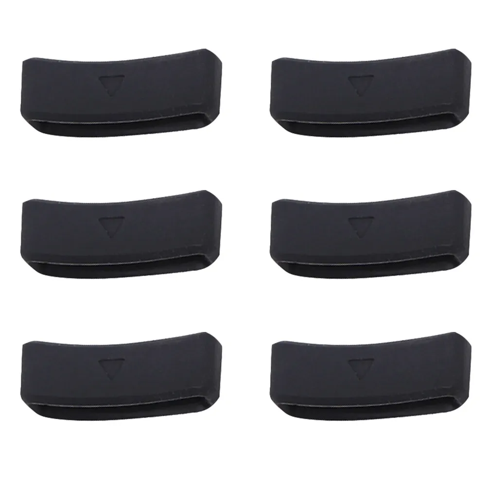 6Pcs Premium Silicone Watch Strap Loop Keeper Ring Retainer Fastener for Smartwatch Bands Replacement Soft Environmental Design