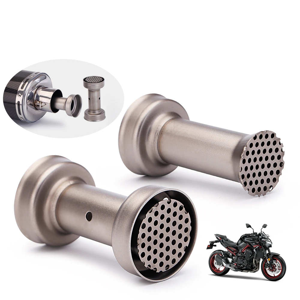 

1pcs 51MM caliber motorcycle exhaust modification tail section general purpose single head double head muffler built-in muffler