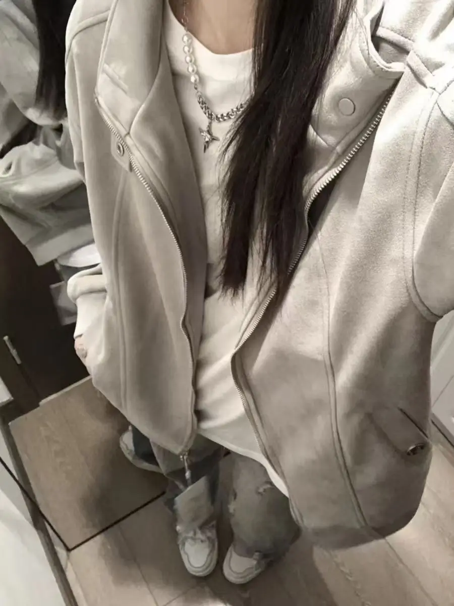 

Куртки-бомберы для девочек, женские осенние полиэстеровые, приятные для кожи, легкий костюм на молнии с воротником, укороченная городская уличная одежда, стильная теплая